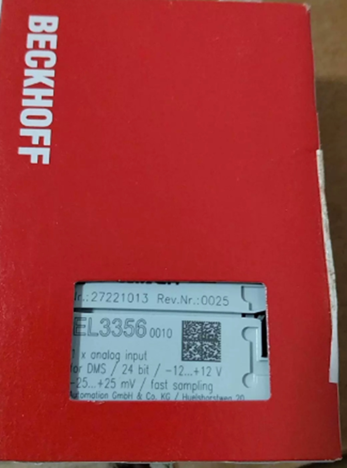 New BECKHOFF EL3356-0010 Analog Input Terminal