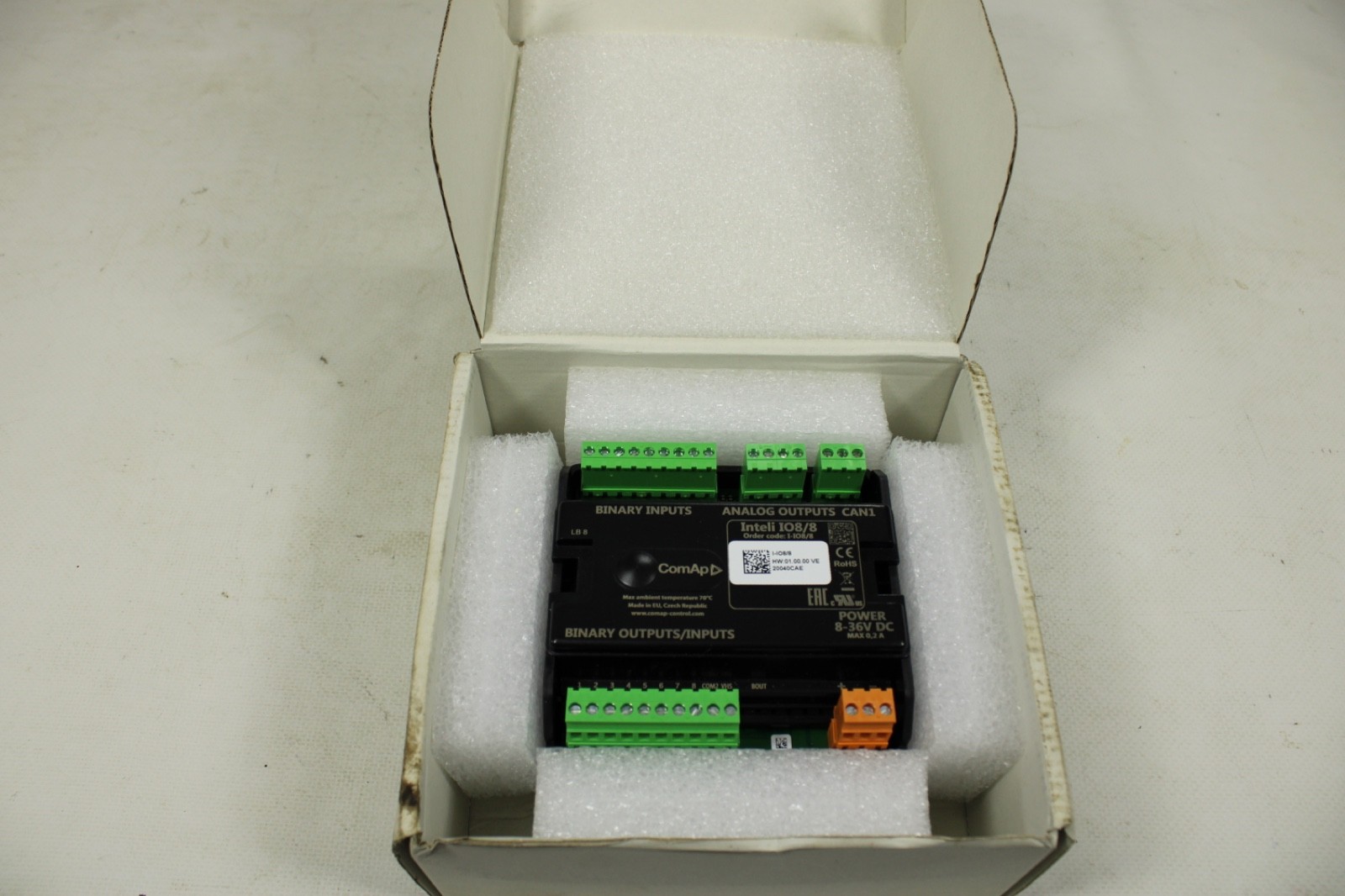 ComAp INTELI IO8/8 BINARY INPUT/OUTPUT MODULE 8-36V DC