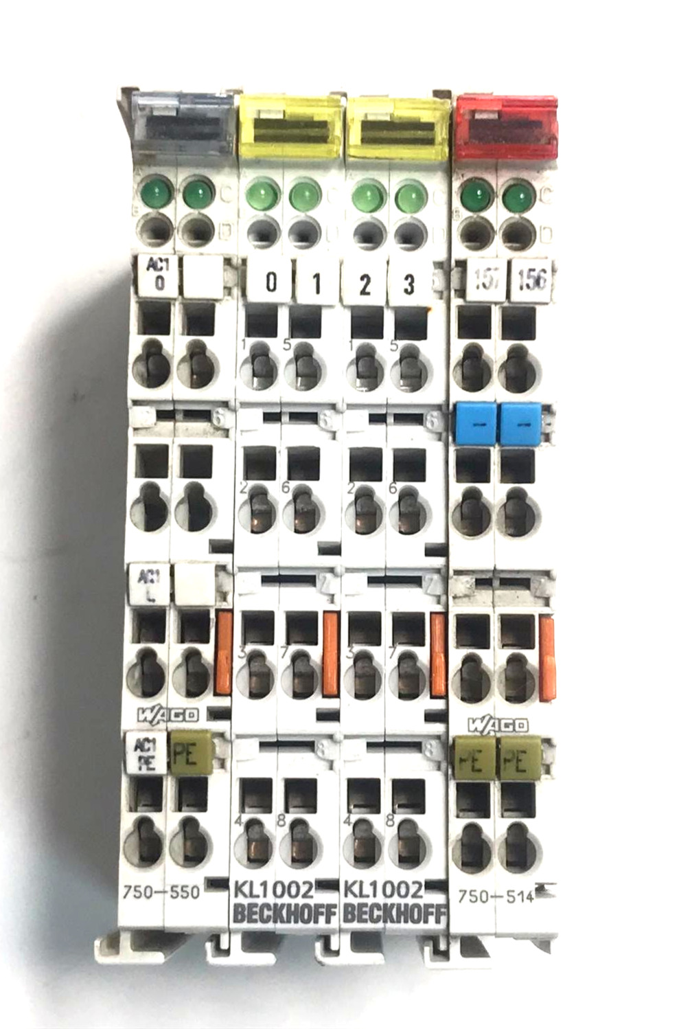 2Pcs.BECKHOF KL1002 1Pc.WAGO -750-514 1Pc.WAGO 750-550 Relay output module