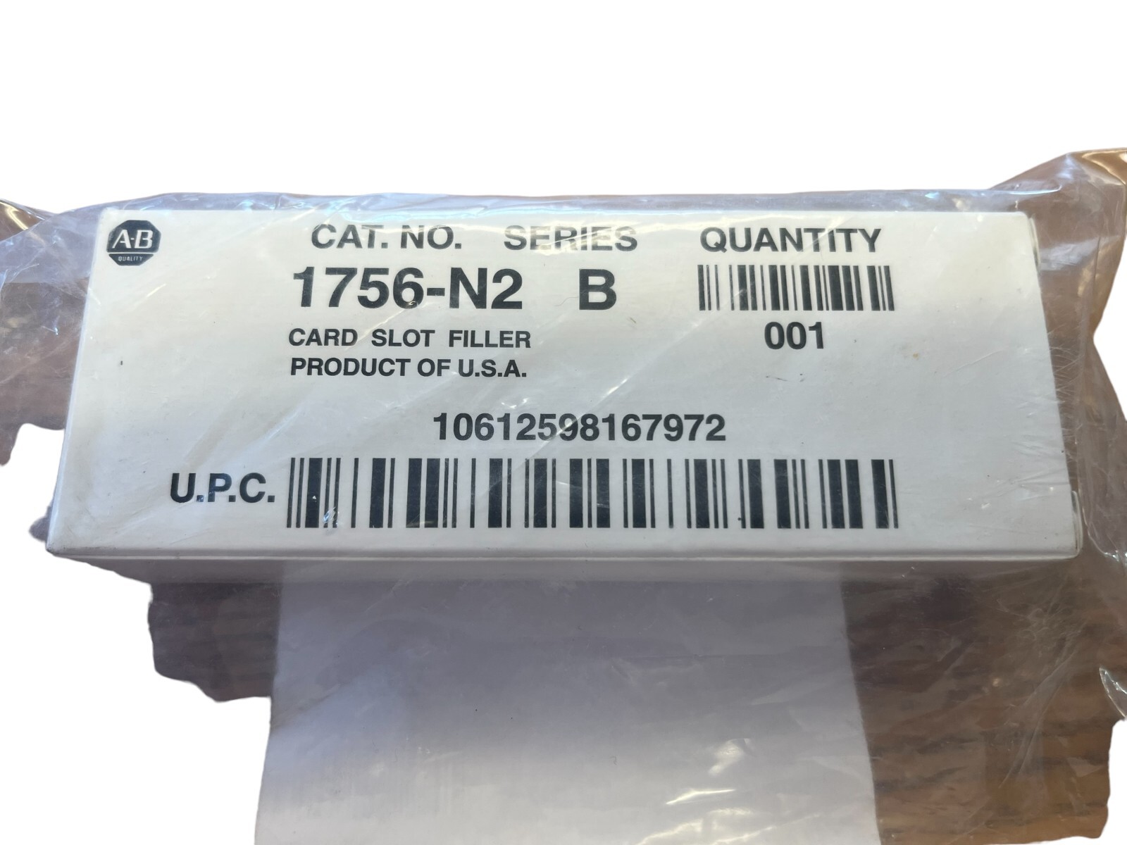 Allen Bradley 1756-N2 Card Slot Filler Ser B New