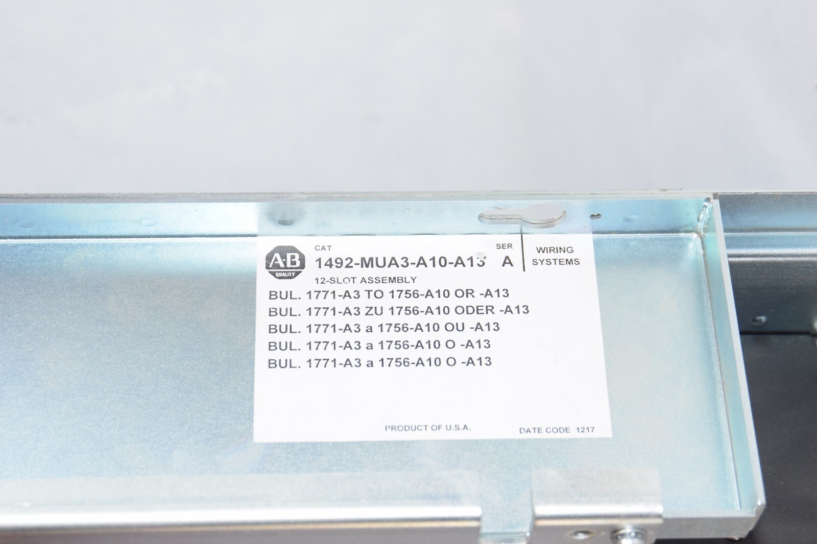 ALLEN BRADLEY 1492-MUA3-A10-A13 Conversion Mounting Assembly