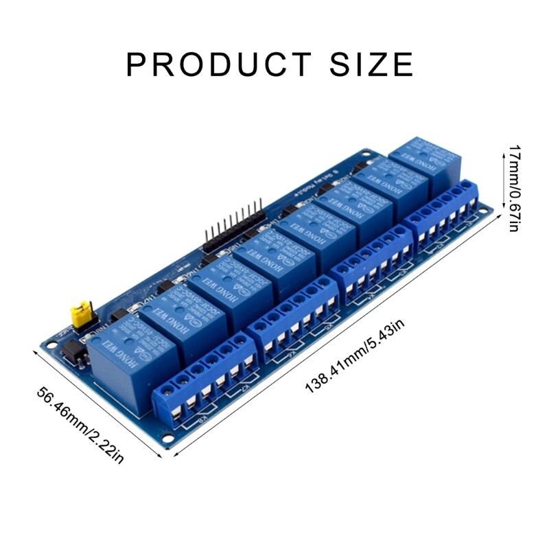 5V/12V/24V 8-way Relays Module 8CH Relays Board for DIY Home Automation Setsup