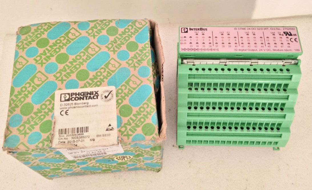 PHOENIX CONTACT 2752482 DIGITAL OUTPUT INTERBUS IBST24 DO32/2-WT 24 VDC NEW