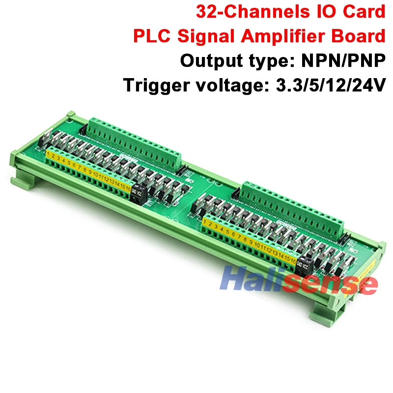 4-32 Channels IO Card PLC Signal Amplifier Board PNP NPN Output Optocoupler Isol