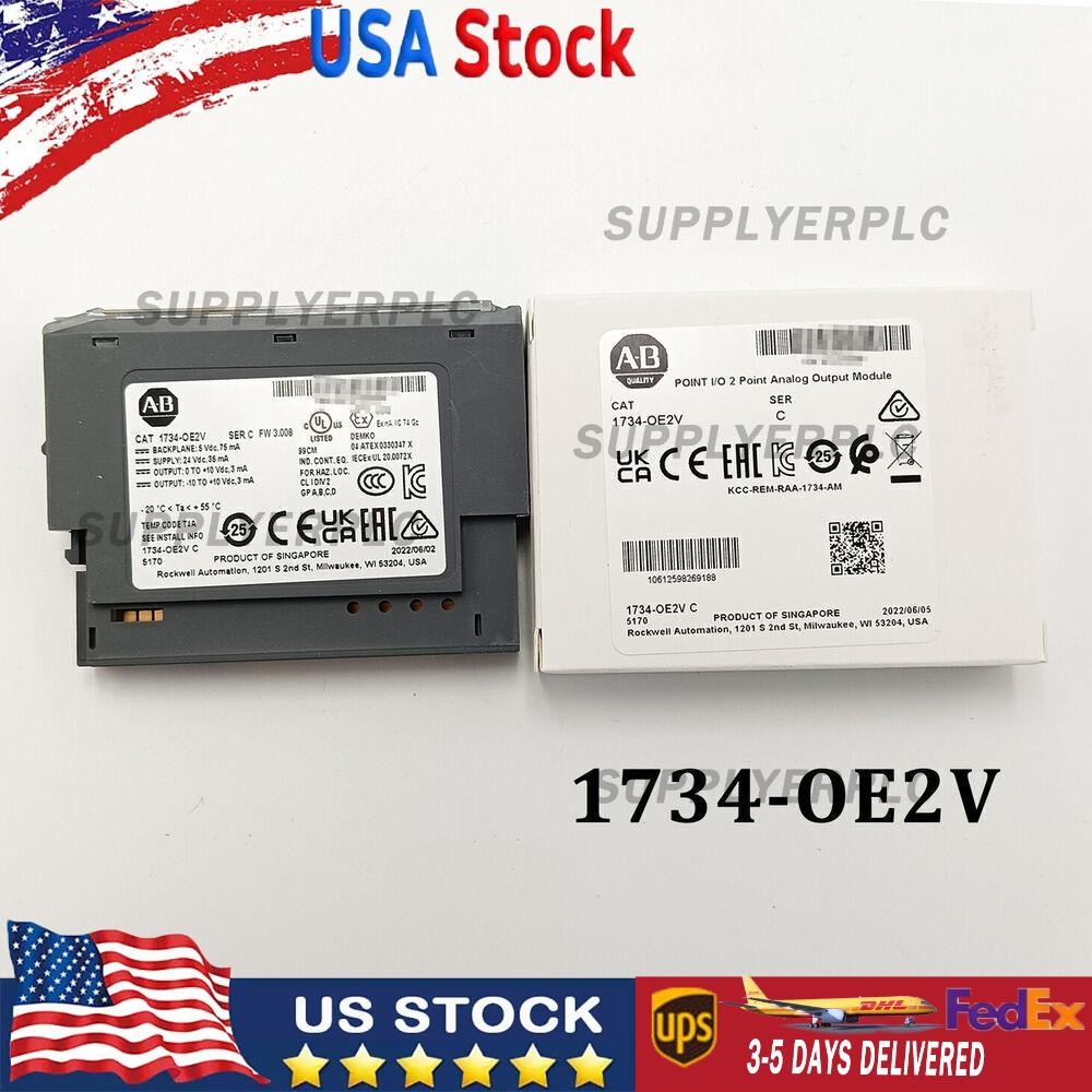 AB 1734-OE2V Allen-Bradley 1734OE2V Ser C Point I/O 2-Point Output Analog Module