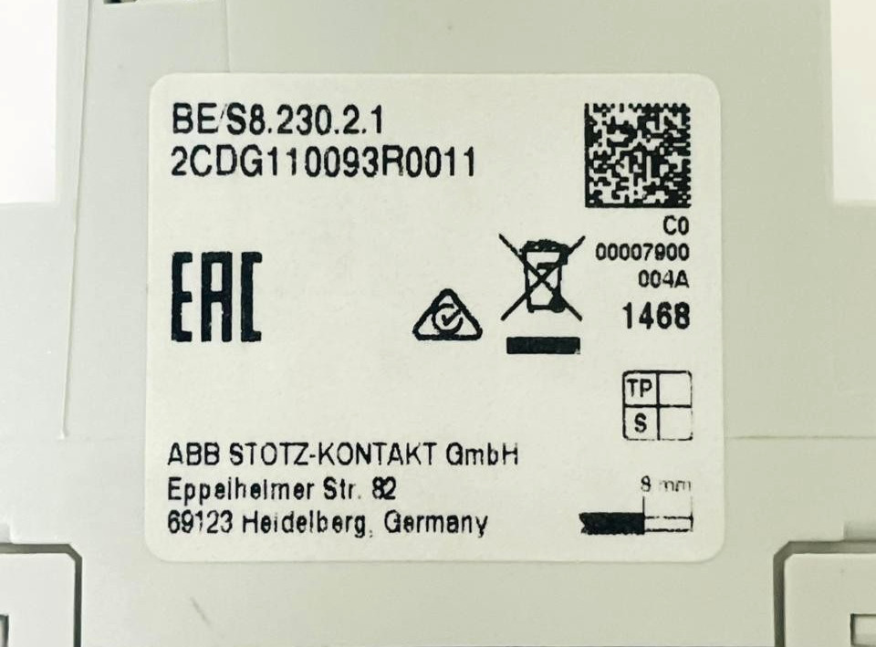 ABB BE/S8.230.2.1 Binary Input Module 2CDG110093R0011