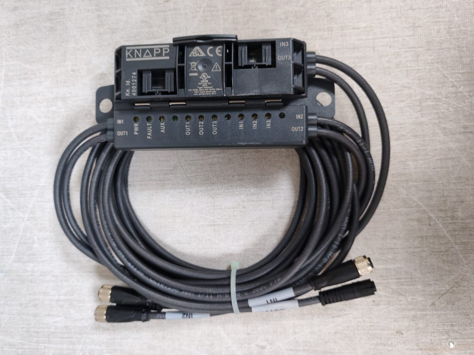 VBA-3E3A-G20-ZEL/E2L-P1-KNAPP AS-Interface I/O module 4001274 -New Without Box