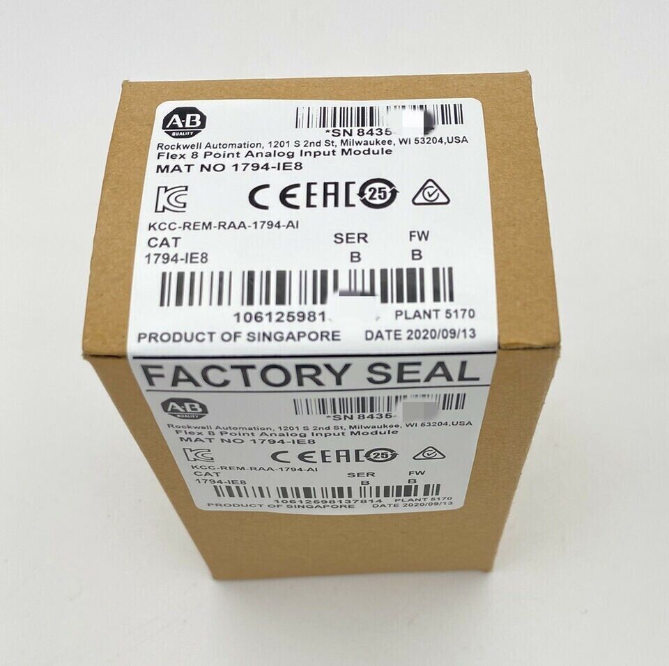 New Allen-Bradley 1794-IE8 Flex 8 PointAnalog Input Module Free Shipping