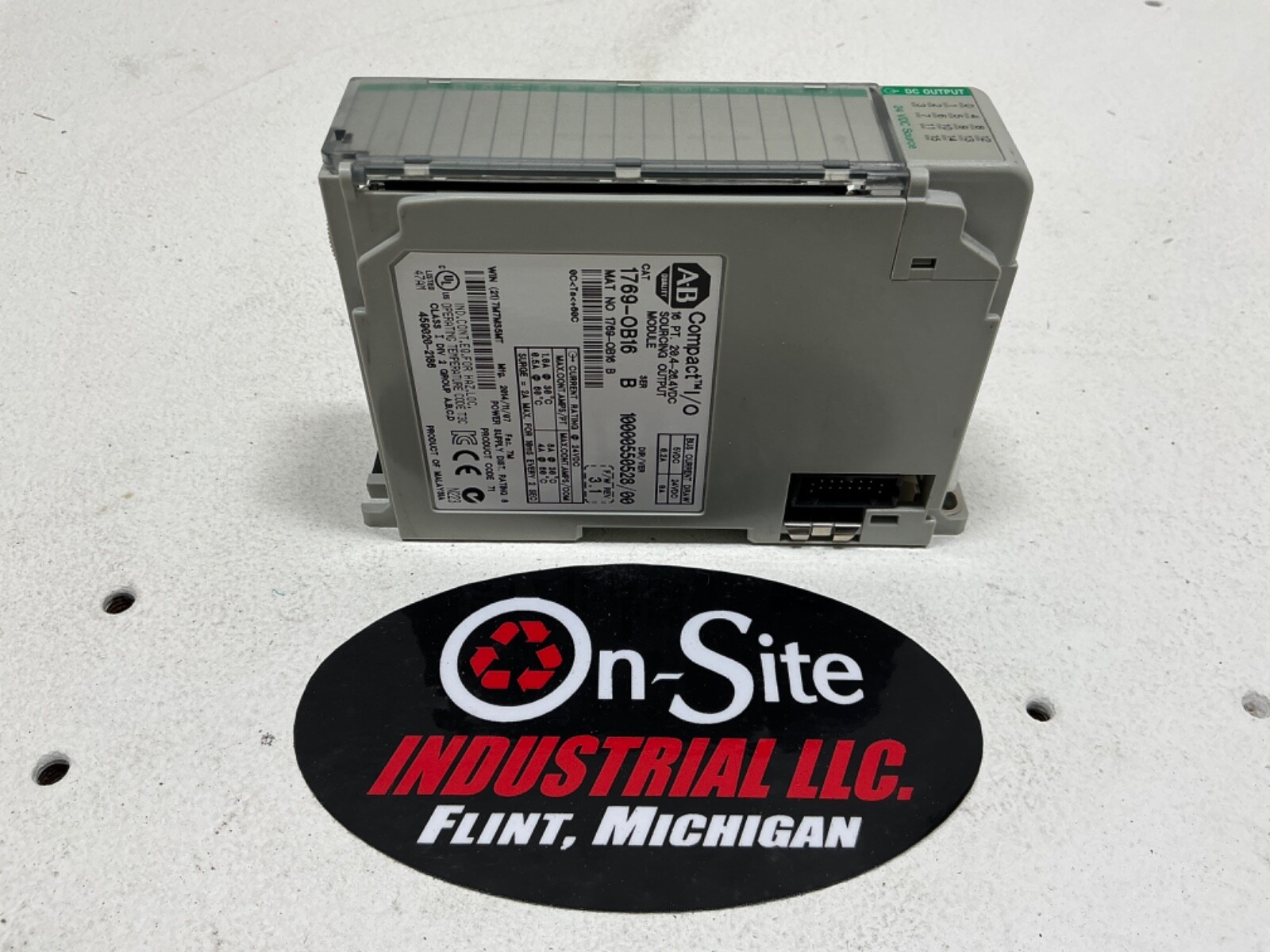 ALLEN-BRADLEY COMPACT I/O 1769-OB16 SERIES B SOURCING OUTPUT MODULE