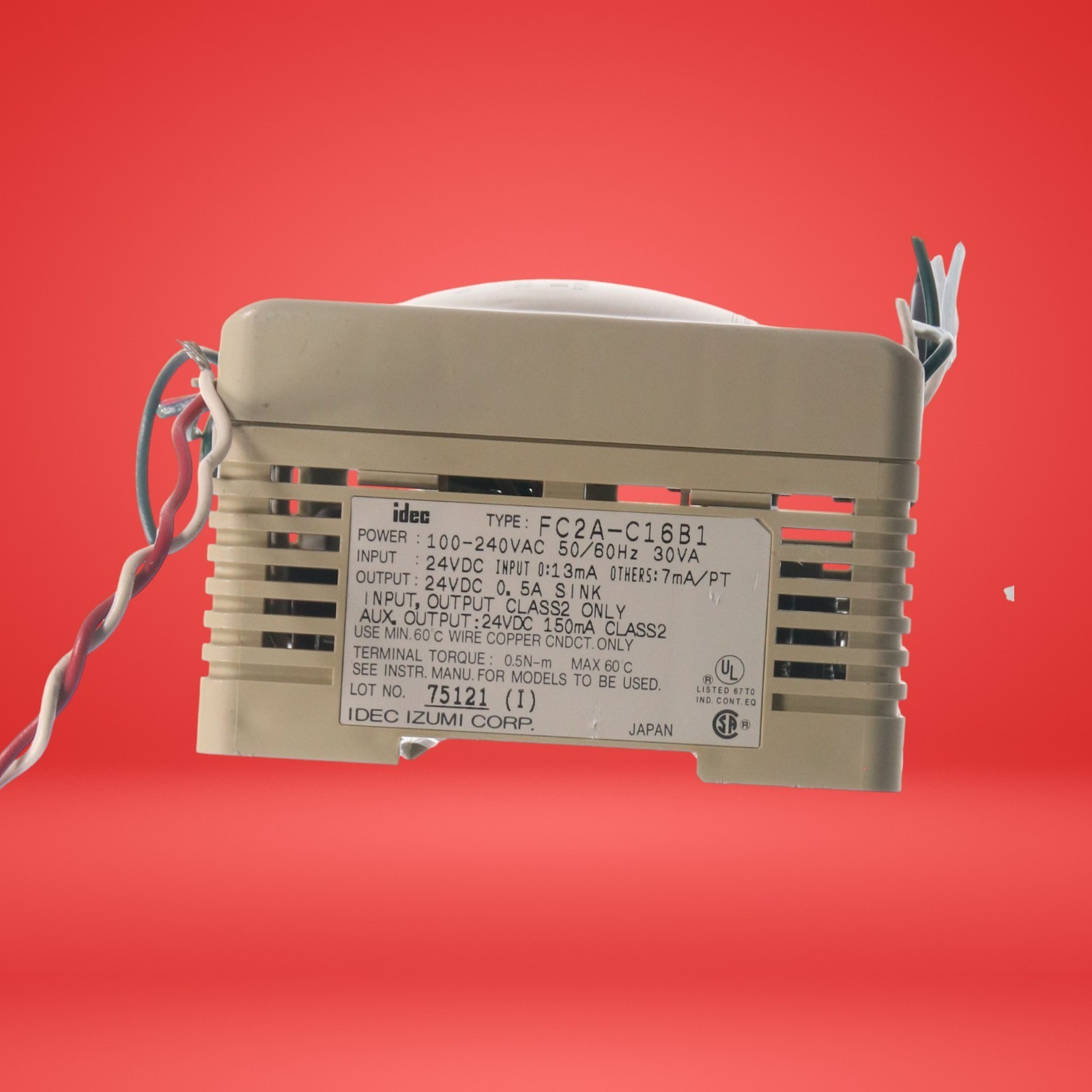 IDEC IZUMI FC2A-C16B1 Micro3 PLC; 100-240V; 14inputs; 10 Relay Outputs