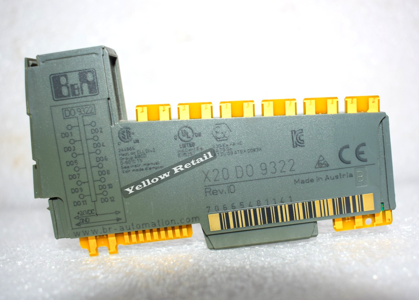 B&R X20-DO-9322 DIGITAL OUTPUT MODULE 12 OUTPUTS 24VDC X20 DO 9322