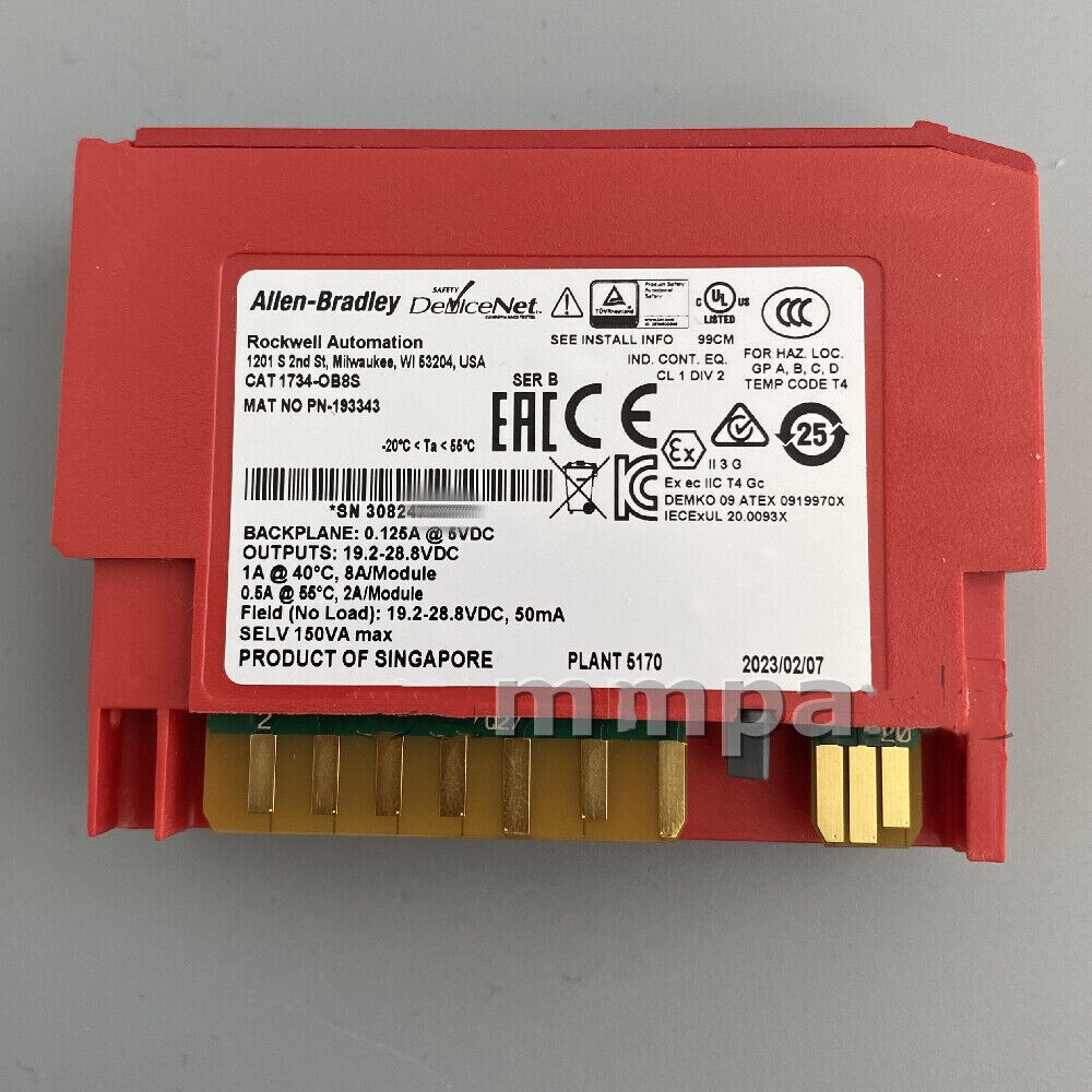 Allen-Bradley 1734-OB8S 8 Channel Safety Sourcing Output Module 1734OB8S New