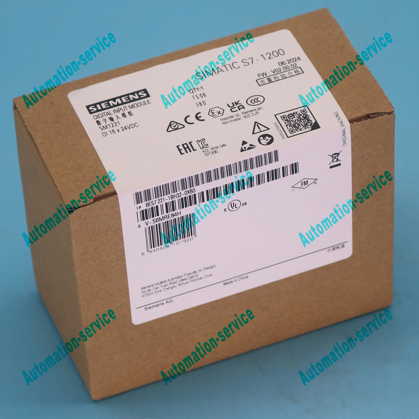 One SIEMENS NEW PLC Module 6ES7 221-1BH32-0XB0 6ES7221-1BH32-0XB0 DHL SHIPPING