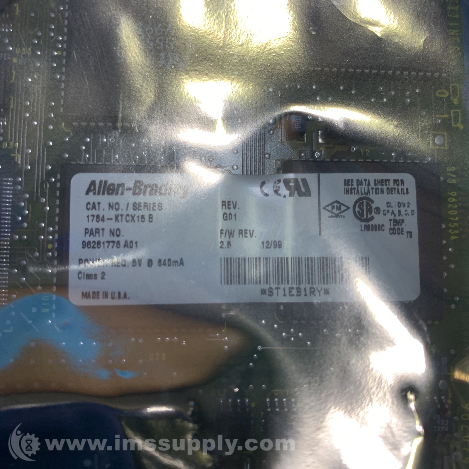 Allen Bradley 1784-KTCX15 Communication Interface Card FNIP