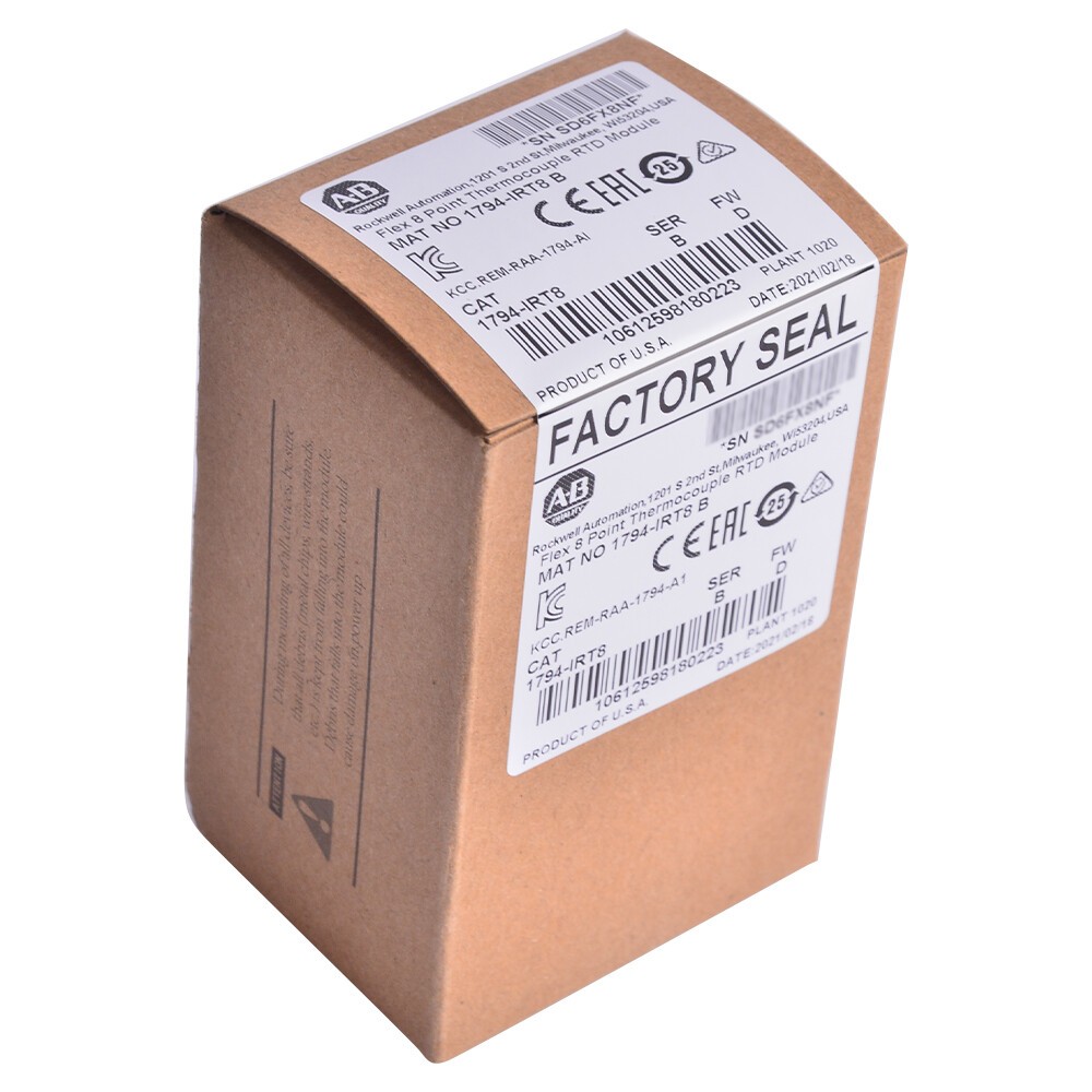 Sealed Allen-Bradley Flex 8 Point Thermocouple RTD Module 1794-IRT8 US Free Tax