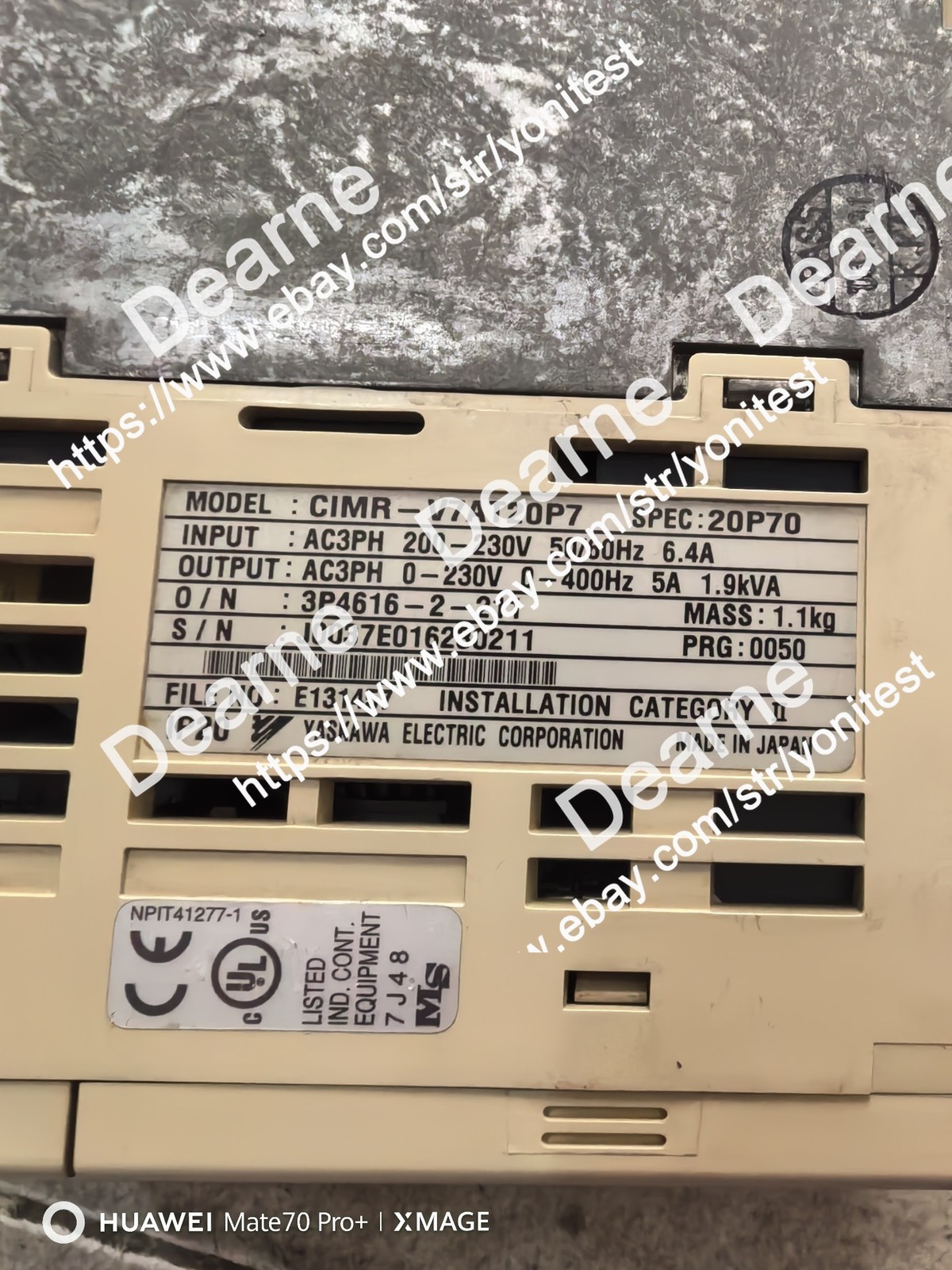 1 Pcs Yaskawa CIMR-V7AT20P7 converte CIMR-V7AT20P7