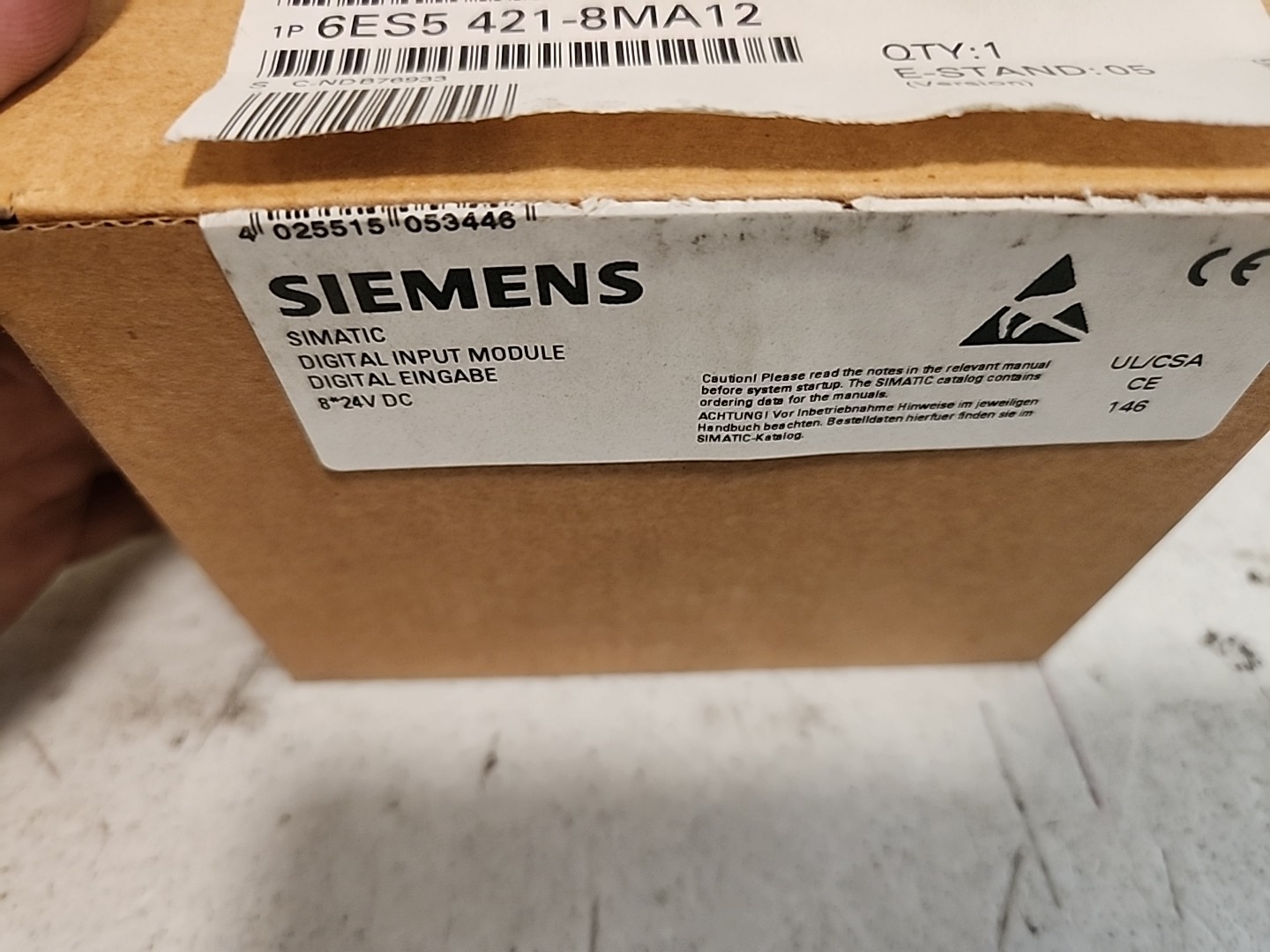 SIEMENS 6ES5 421-8MA12 DIGITAL INPUT MODULE