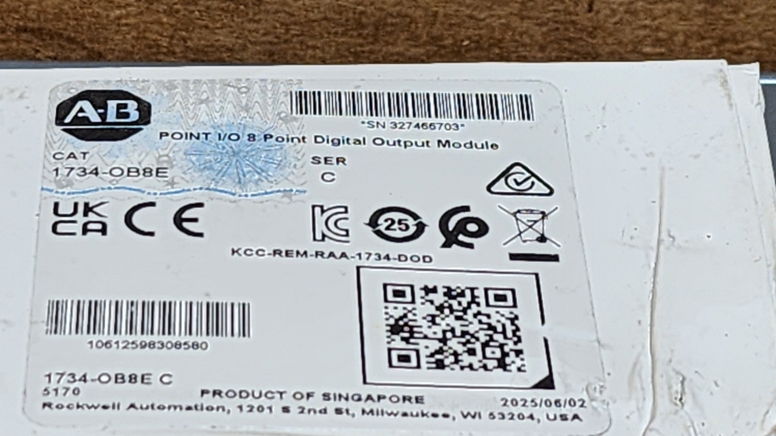 ABB 1734-OB8E Ser C POINT I/O Digital Output Module 8-P