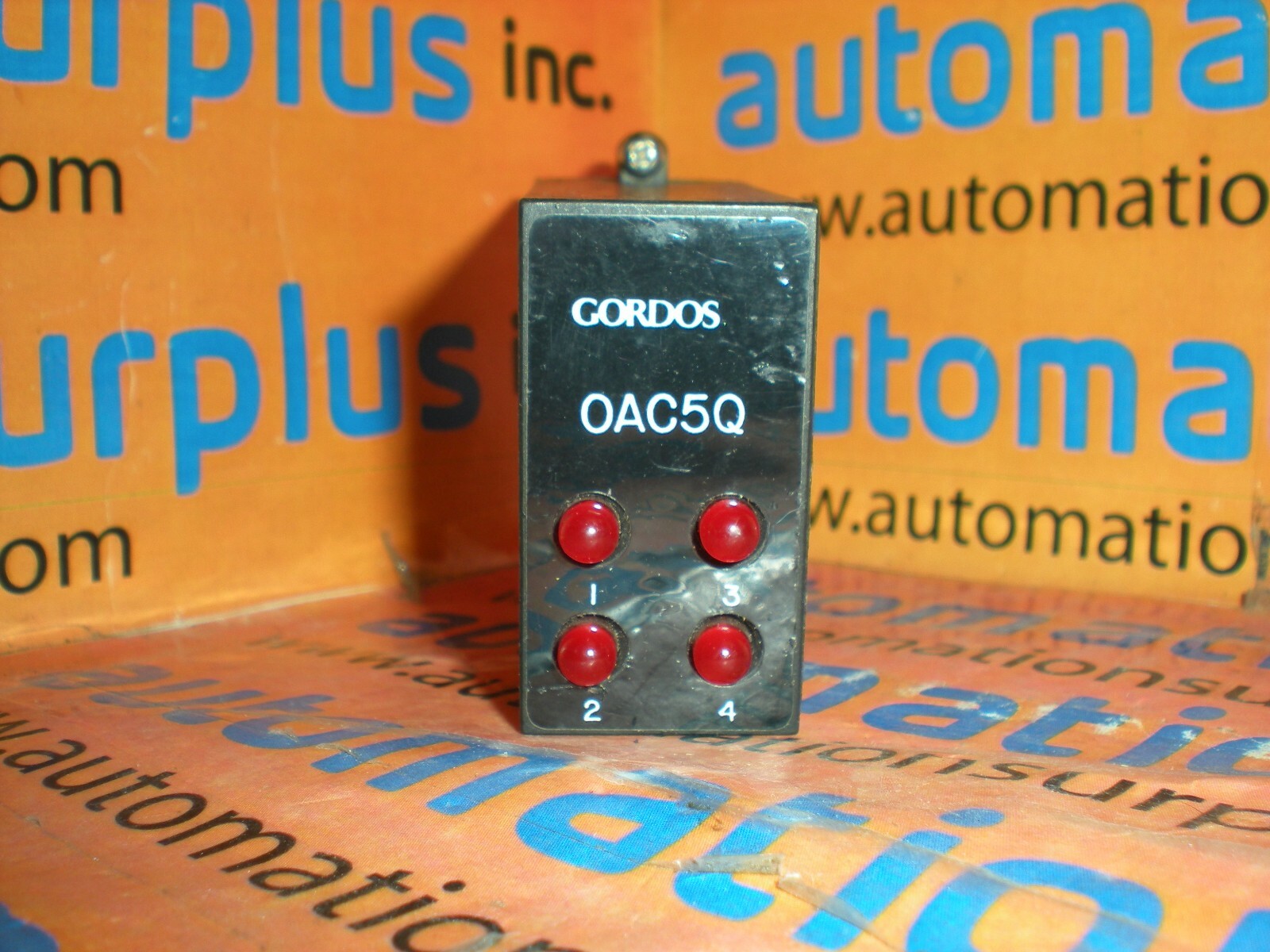 GORDOS OAC-5Q RELAY MODULE OUTPUT: 140VAC 3A 60Hz INPUT: 4-8VDC QUANTITY!! WOW!!