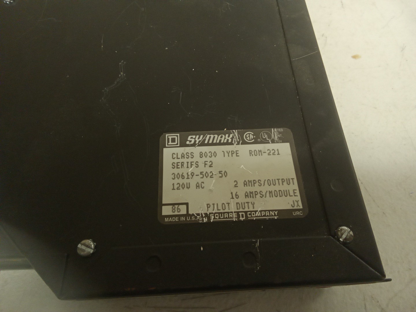 Square D 30619-502-50 Series F2 Class 8030 Type ROM-221 Input Module