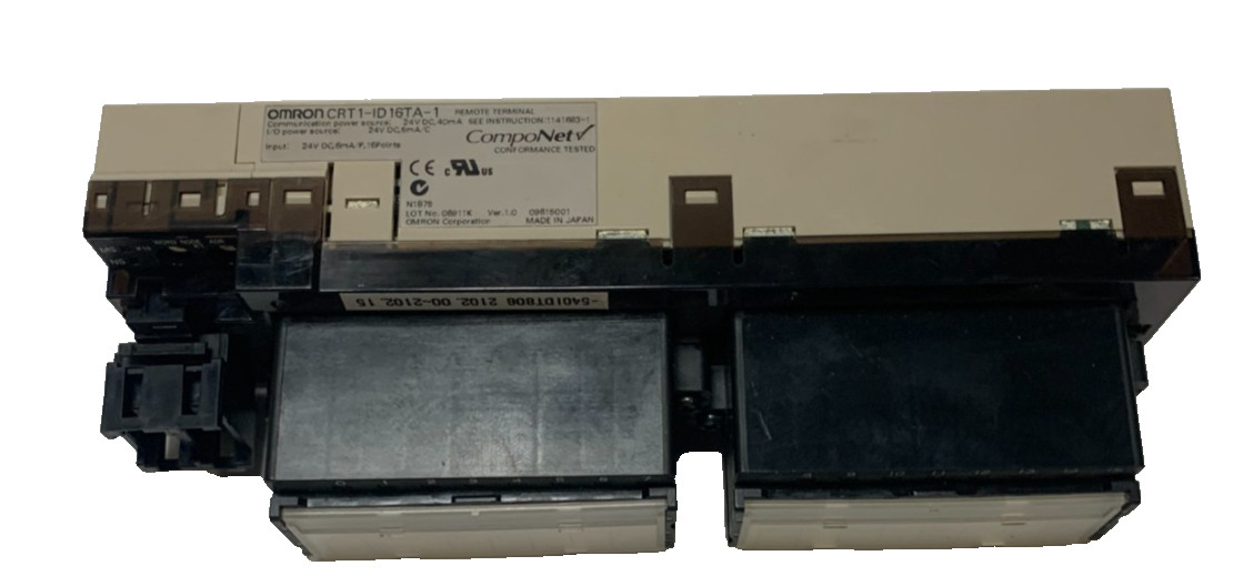 Omron, CRT1-ID16TA-1, I/O Module, 3-Tier Screw Terminal Block, 16Pt. PNP Input