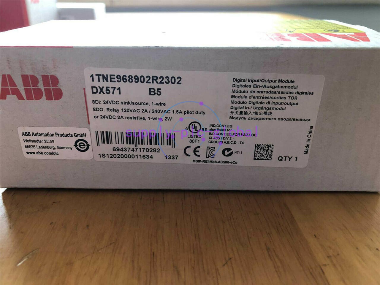 1PCS NEW IN BOX DX571 1TNE968902R2302 ABB DIGITL I/O MODULE