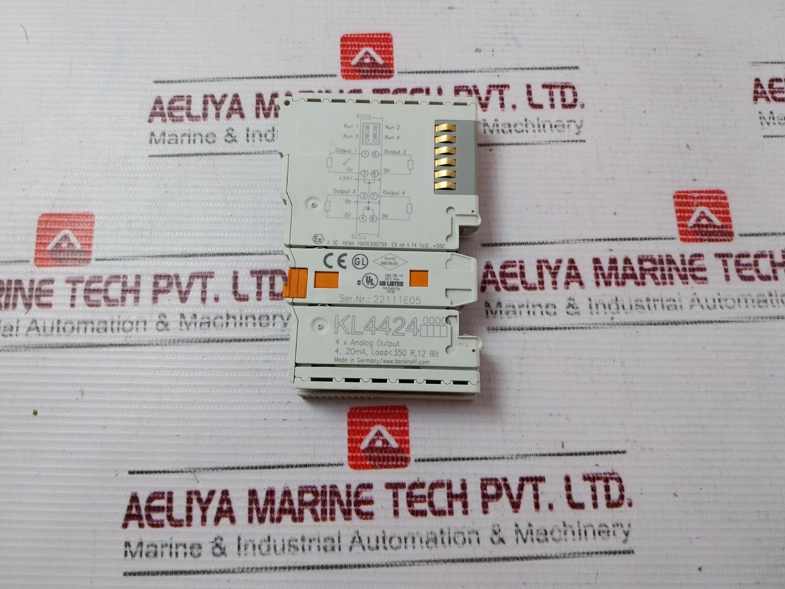 Beckhoff KL4424 4-Channel Analog Output Terminal 4-20ma