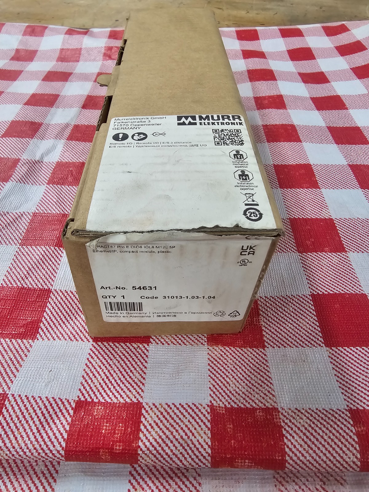 54631 Murr NEW In Box PLC I/O Terminal Block IMPACT67 Pro E DIO8 IOL8 M12L 5P
