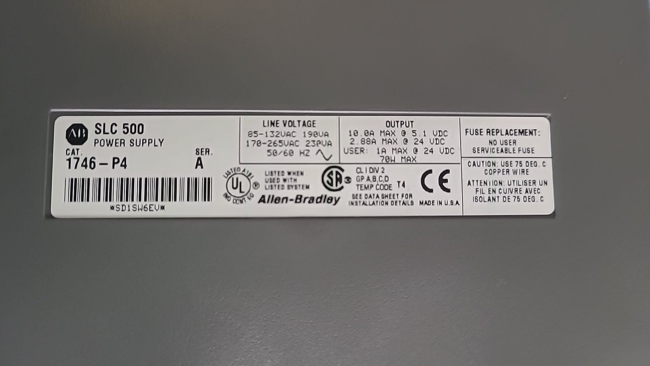 Allen Bradley SLC 500 PLC System Lot (2) 1746-A10 Chassis Racks & Modules