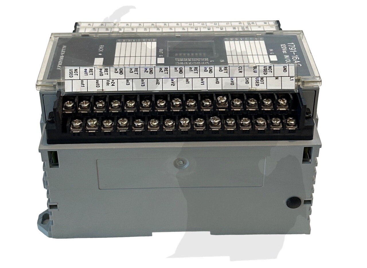 ALLEN BRADLEY 1791-16AC /B 32-PT AC BLOCK I/O MODULE 120Vac IN/OUT 179116AC