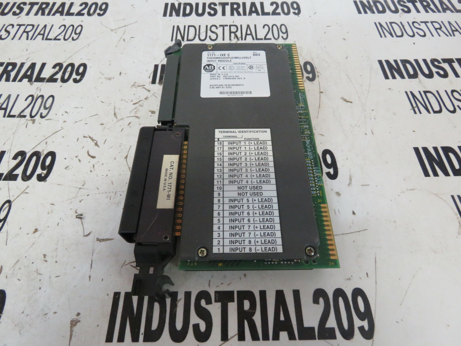 ALLEN BRADLEY THERMOCOUPLE / MILLIVOLT INPUT MODULE 1771-IXE C NEW