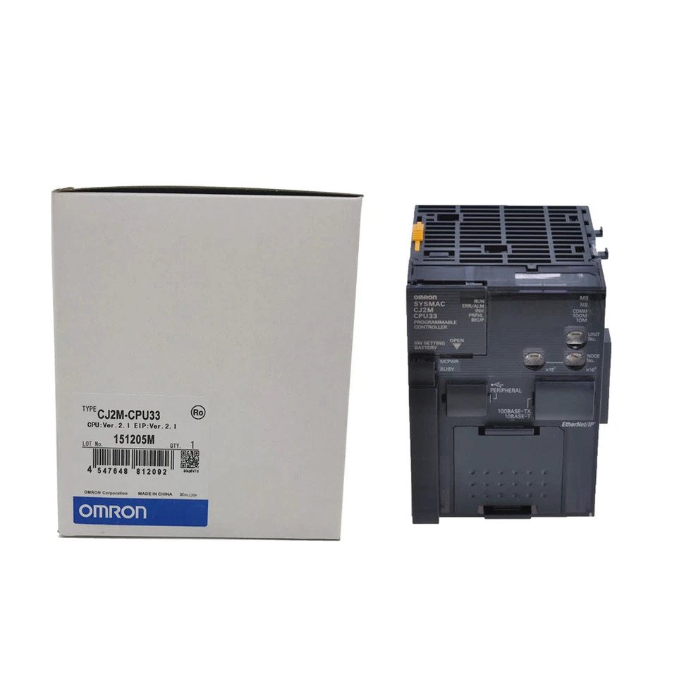 1PC Omron CPU CJ2M-CPU33 CJ2MCPU33 New In Box
