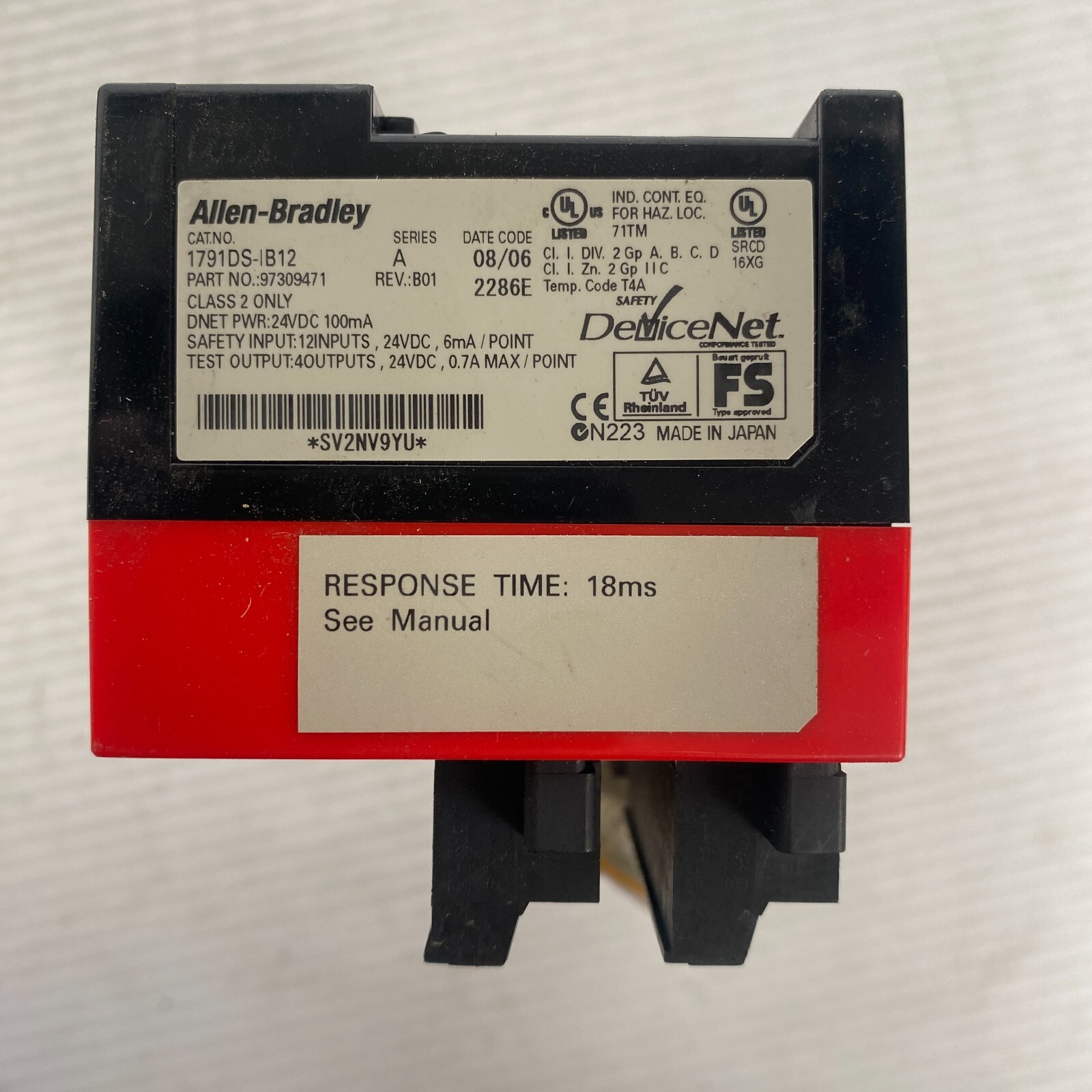 Allen & Bradley CompactBlock 1791DS-IB12 Series A Rev B01 Safety DeviceNet