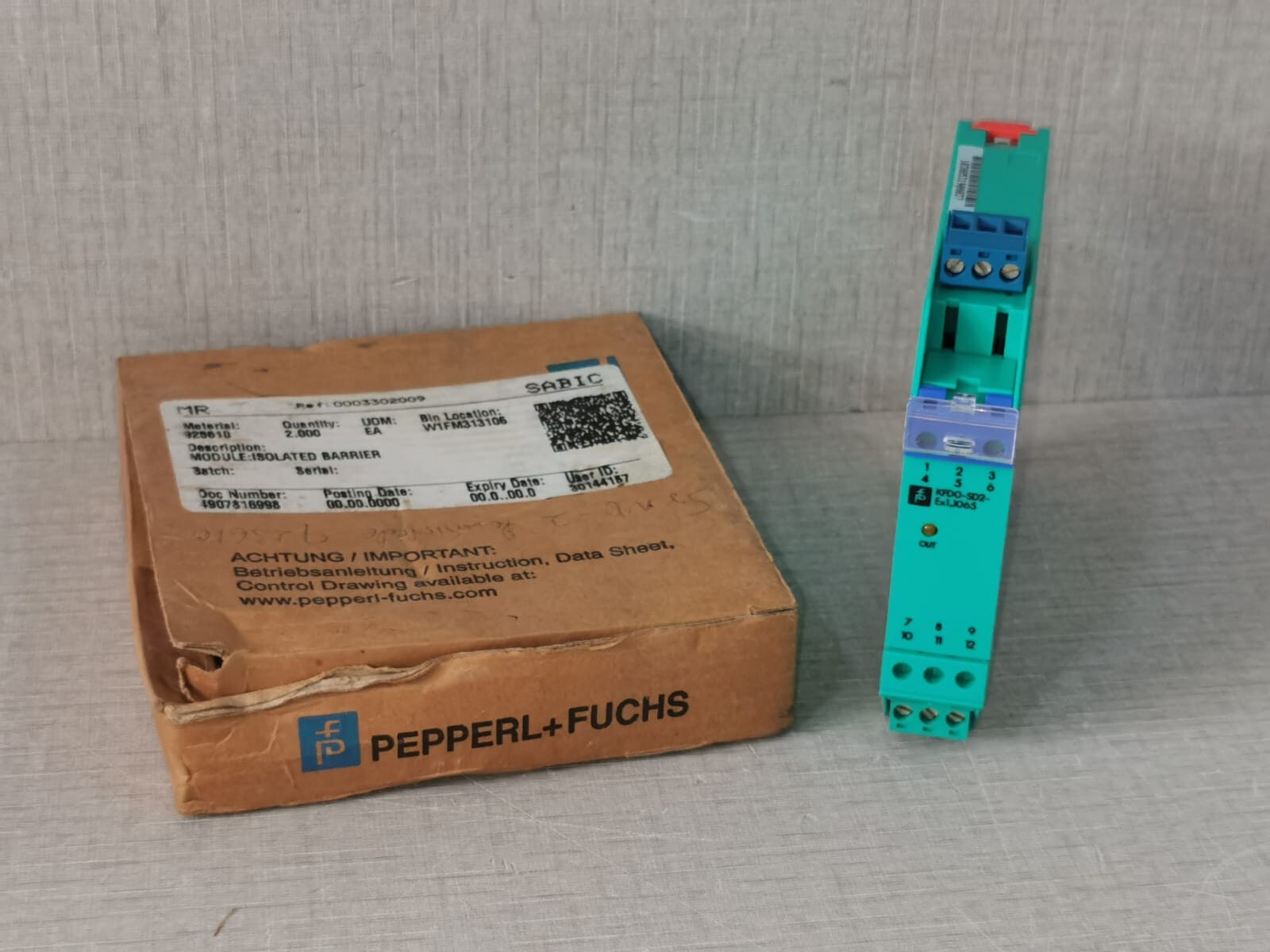 PEPPERL+FUCHS KFD0-SD2-Ex1.1065 SOLENOID DRIVER 133238