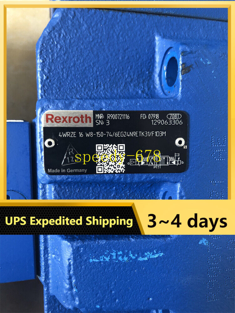 R900721116 4WRZE16W8-150-7X/6EG24N9ETK31/F1D3M Valve UPS Shipping