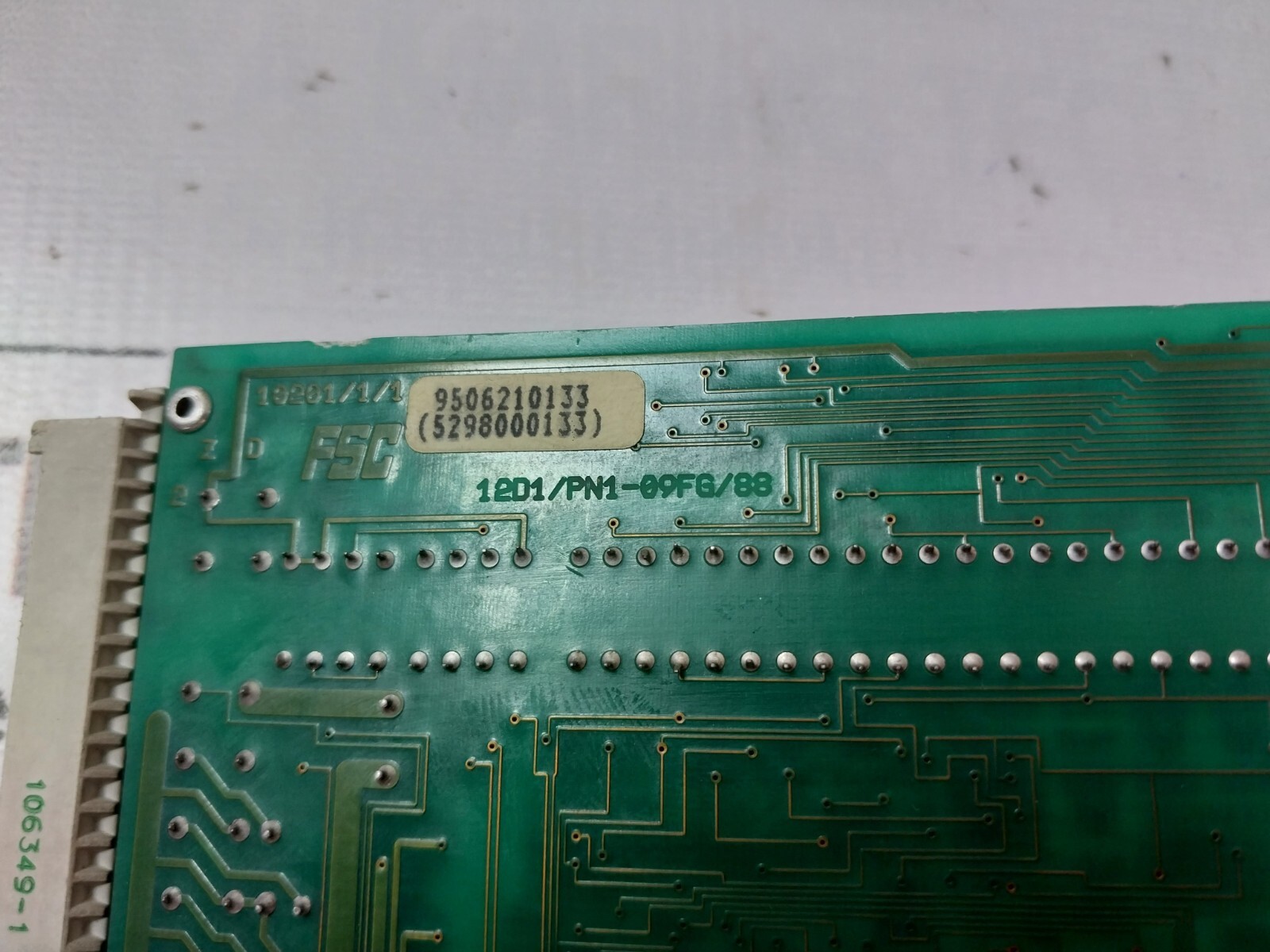 HONEYWELL FSC 10201/1/1 MODULE 12D1/PN1-09FG/88 9506210133 106349-1 10-95