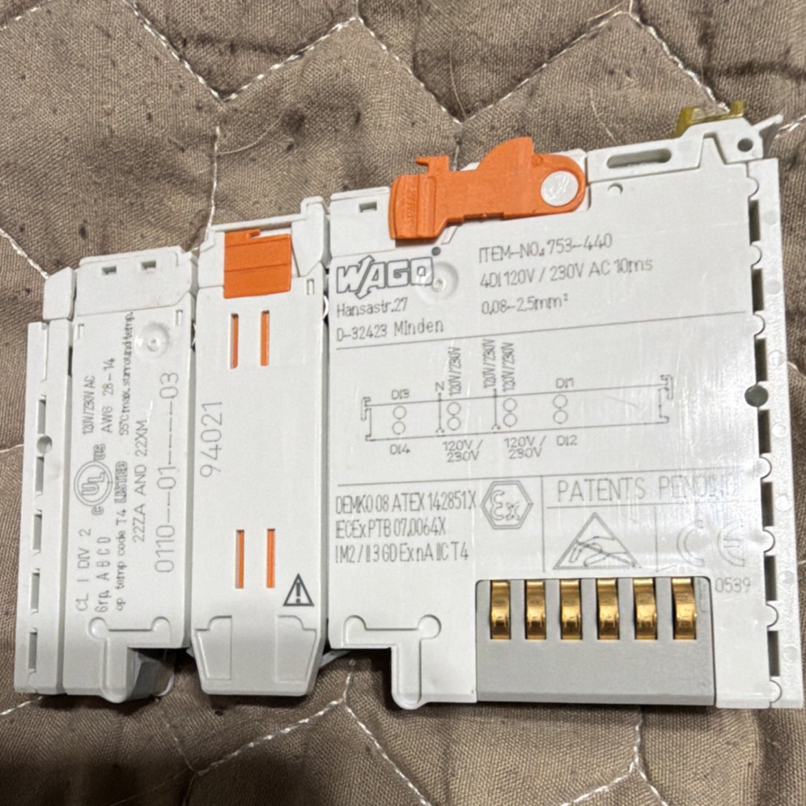 WAGO 753-440 PLC Digital Output Module Model 753-440 MPN 753-440 Digital