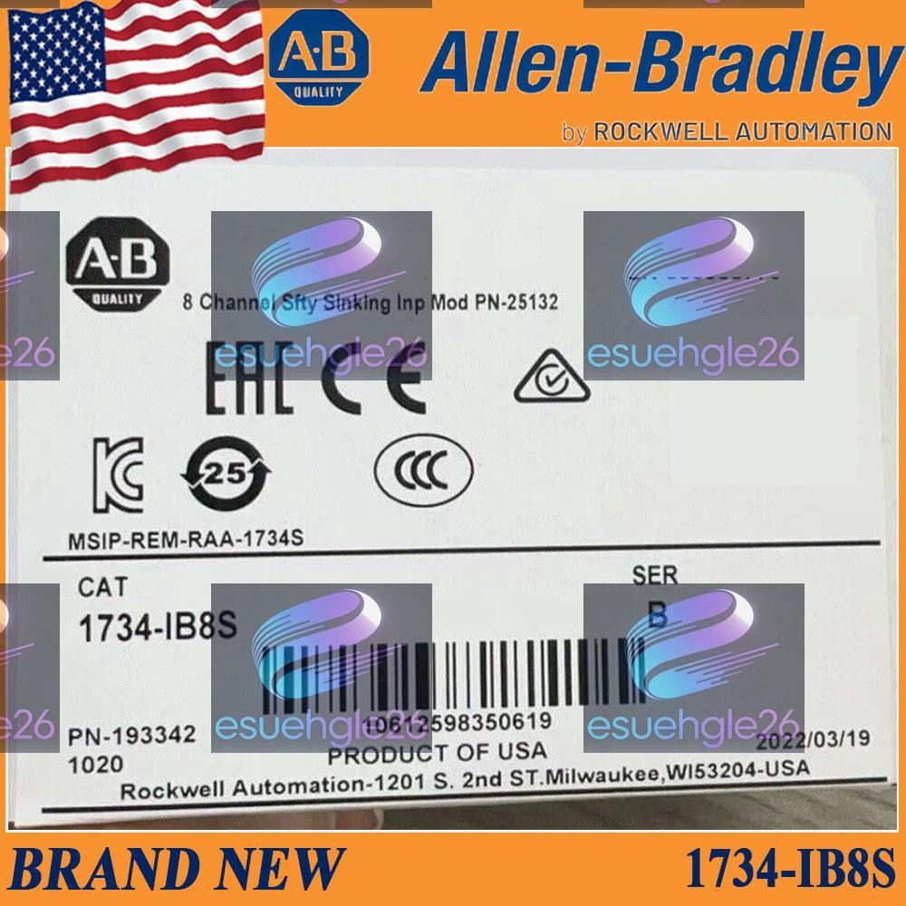 New Factory Sealed AB 1734-IB8S Digital Safety Input Module 1734IB8S