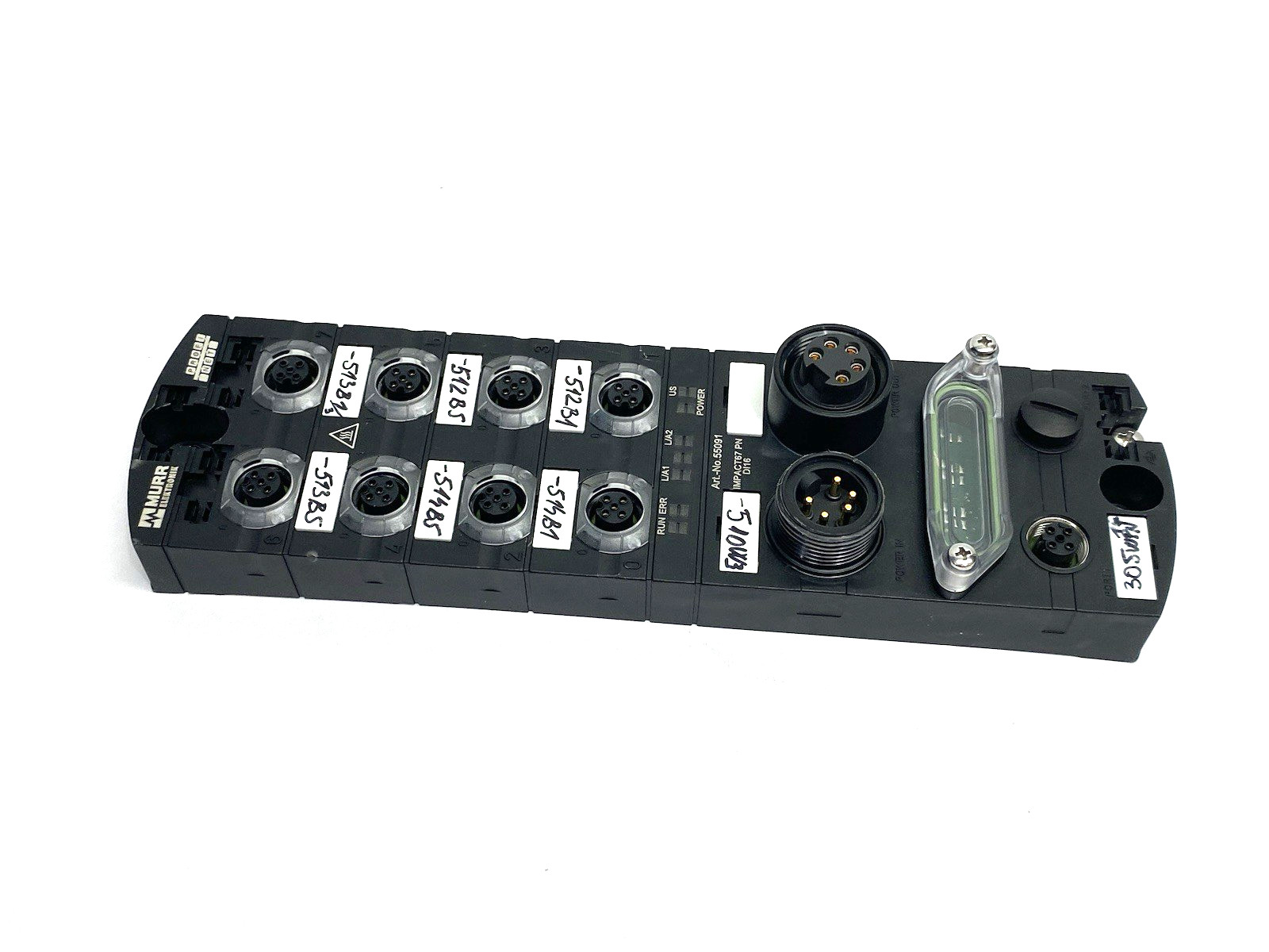 Murrelektronik 55091 IMPACT67 Compact Module, Profinet, 16 dig. In, Plastic