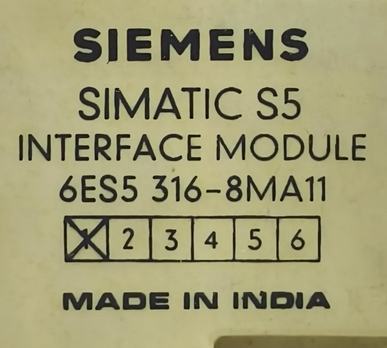 Siemens SIMATIC S5 6ES5 316-8MA11 Interface Module PLC Input Output Unit