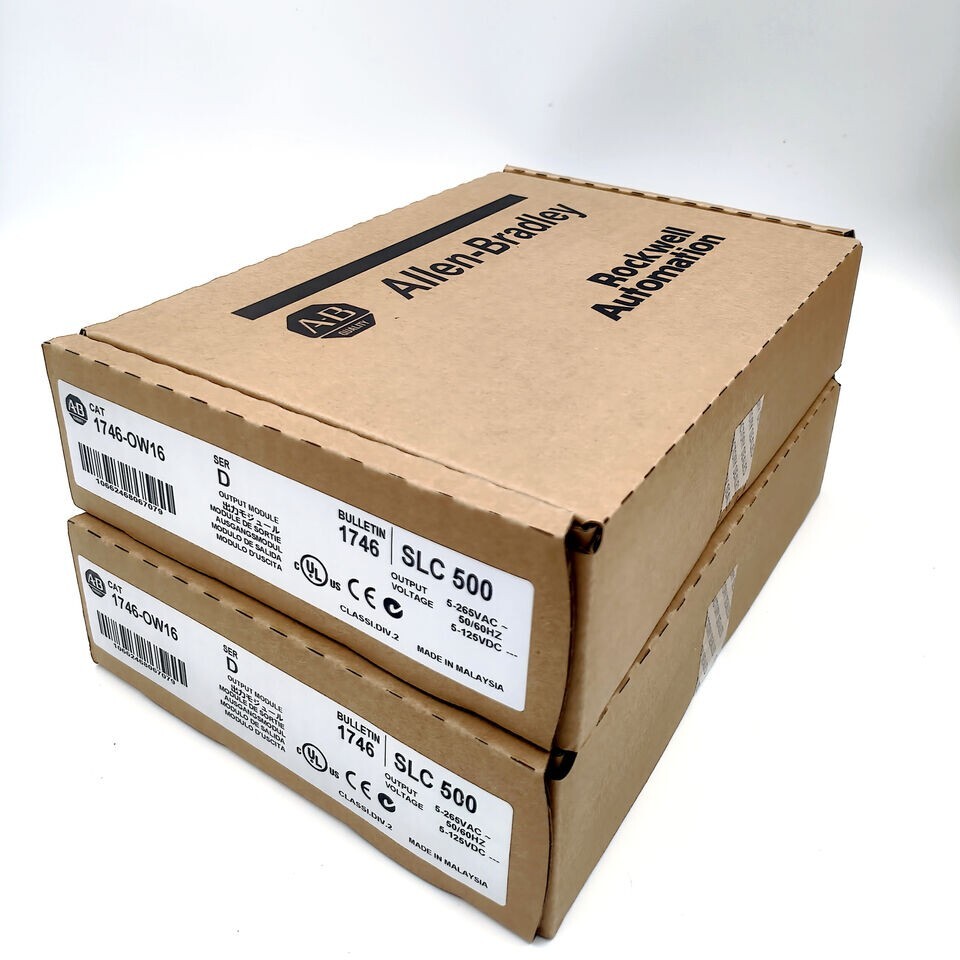 Allen Bradley Factory Sealed AB 1746-OW16 Ser D 1746-0W16 SLC500 Relay Output