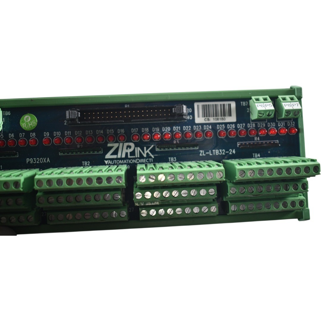 NEW Automation Direct ZIPLink ZL-LTB32-24 32-Point 24VDC LED Sensor Input Module