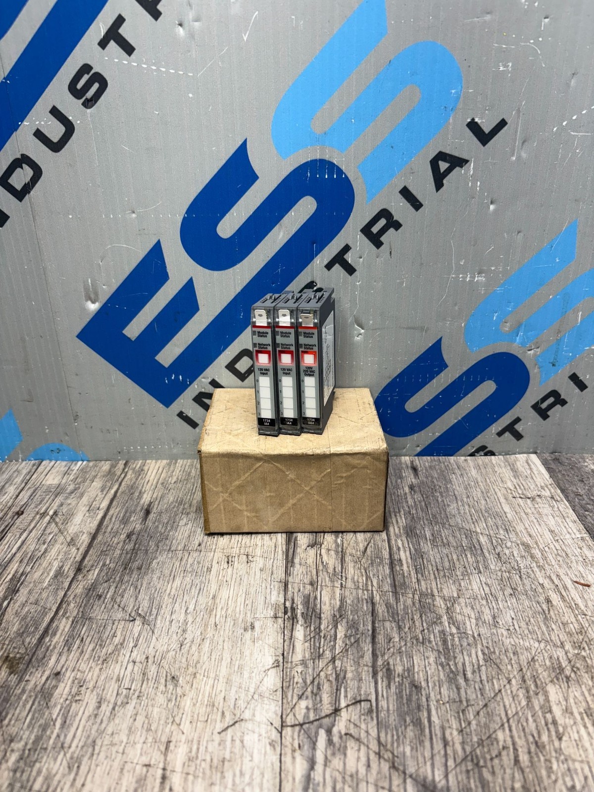 (MIXED LOT OF 3) ALLEN BRADLEY 1734-IA4 & 1734-OA4 POINT I/O MODULE SER C