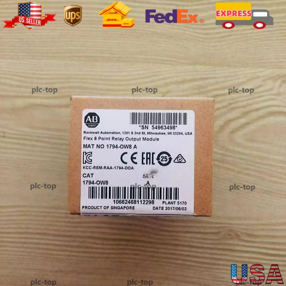 AB New Factory Sealed 1794-OW8 /A Flex 8 Point Relay Output Module 1794-0W8