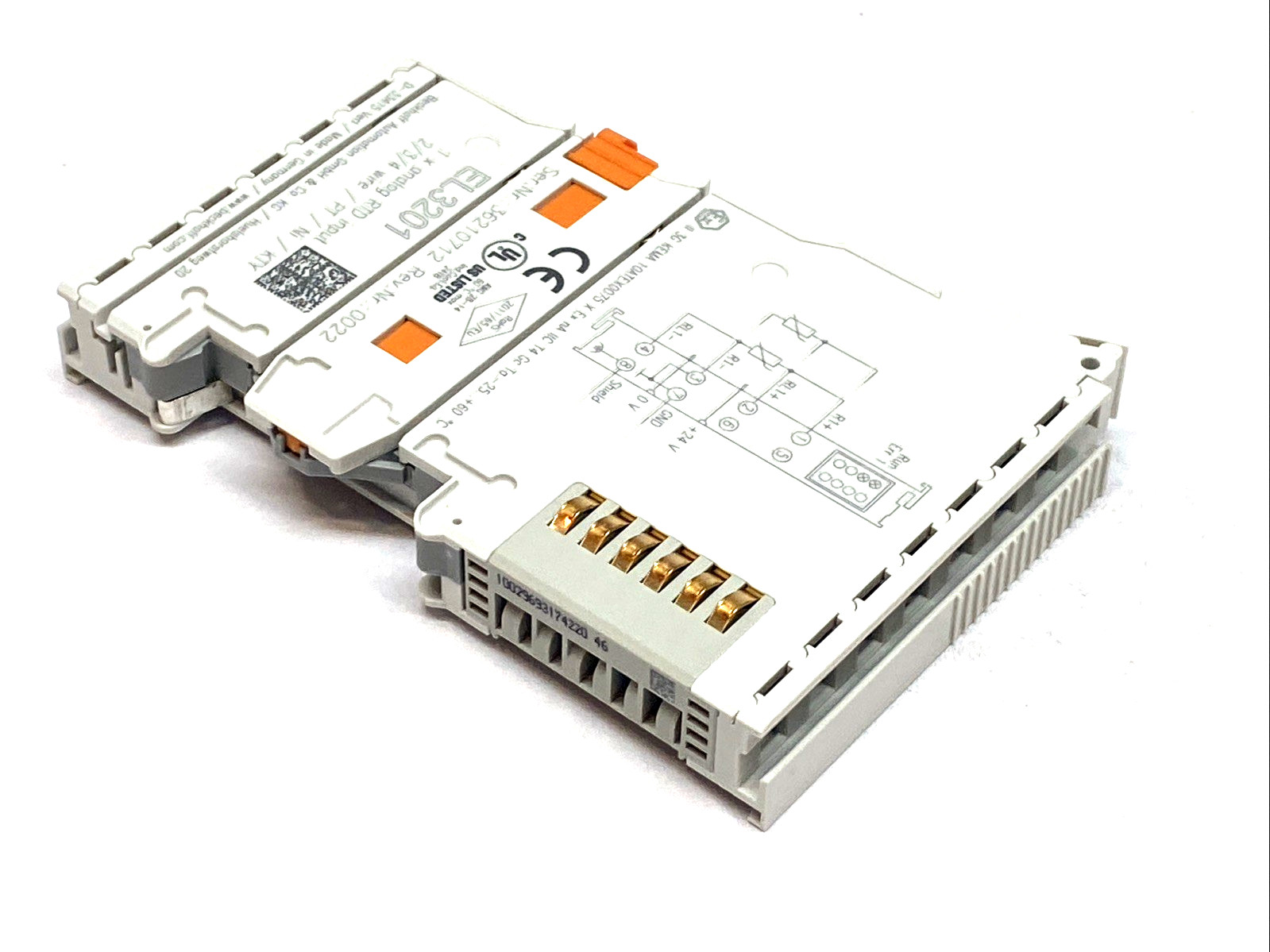 Beckhoff EL3201 1-Channel Analog Input Terminal RTD Pt100 RTD 16 Bit 4-Wire