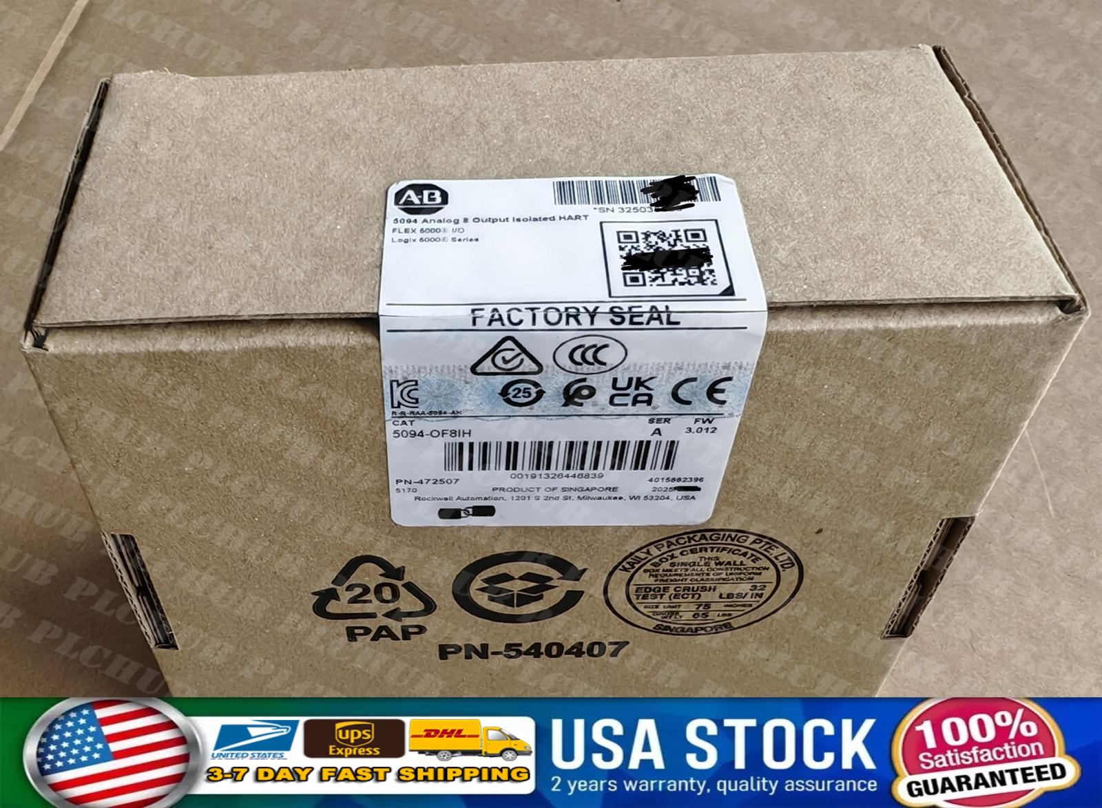 New Sealed 5094-OF8IH Seies A Flex 5000 I/O Analog 8 Output Module Safty DHL DHL