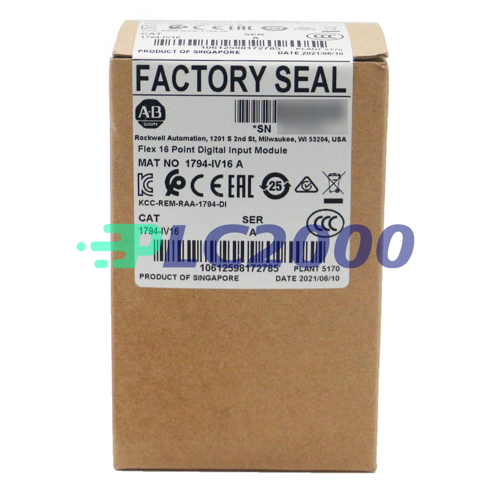 New Sealed Allen-Bradley 1794-IV16/A Flex 16Pt Digital Input Module AB1794IV16