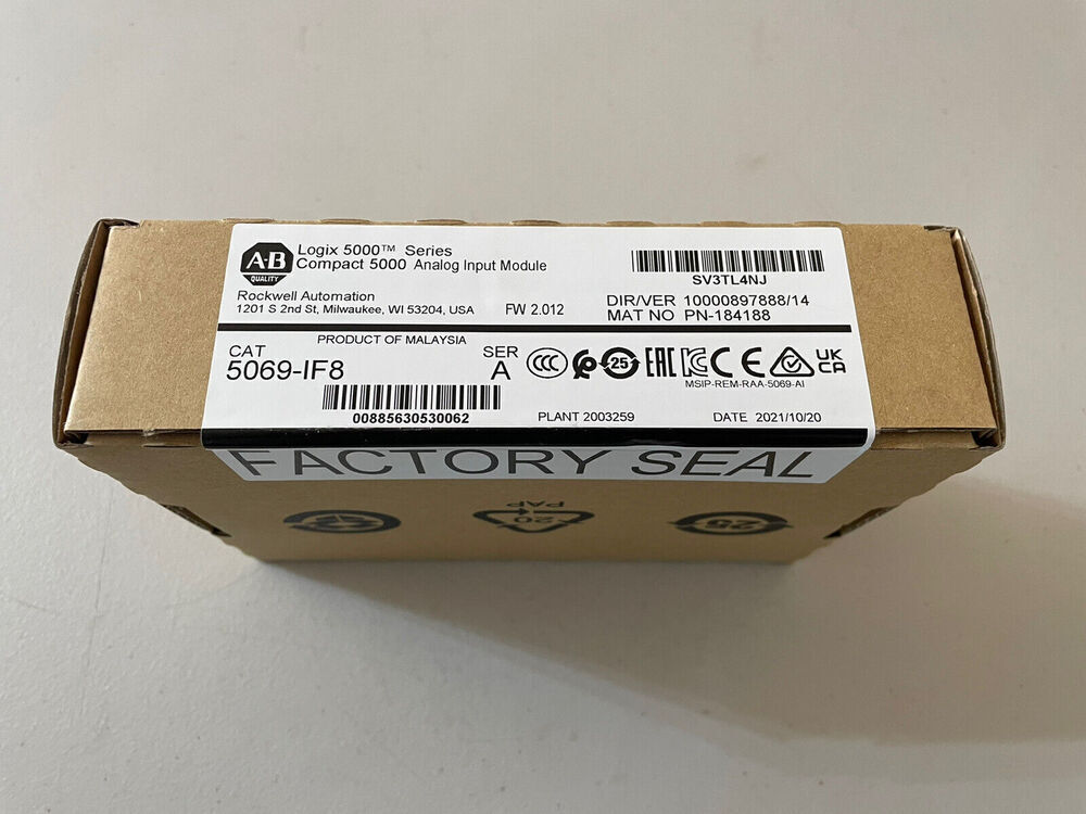 New Factory Sealed AB 5069-IF8 /A Compact 5000 Analog Input Module 5069IF8 AB
