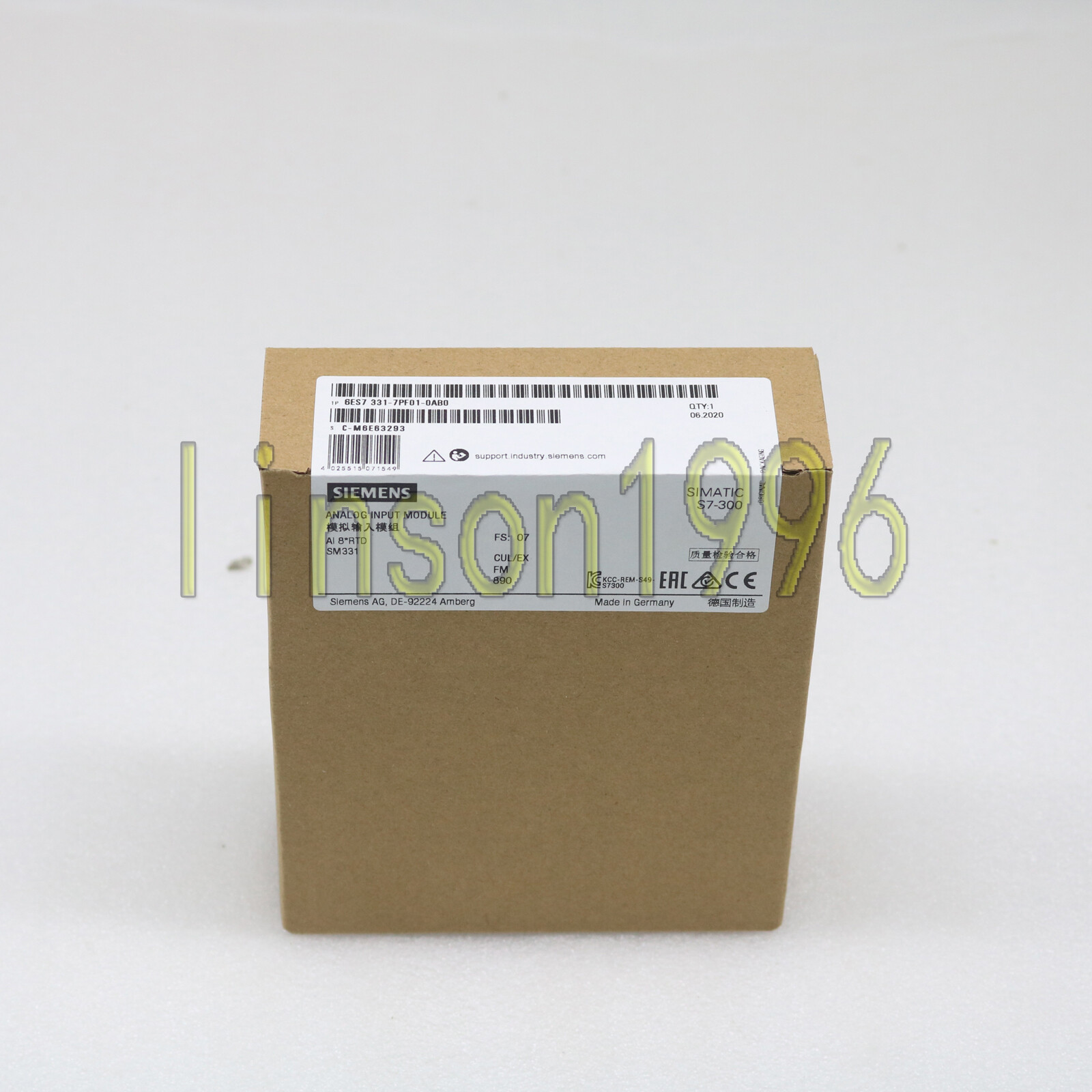 ONE New In Box SIEMENS PLC 6ES7 331-7PF01-0AB0 6ES7331-7PF01-0AB0