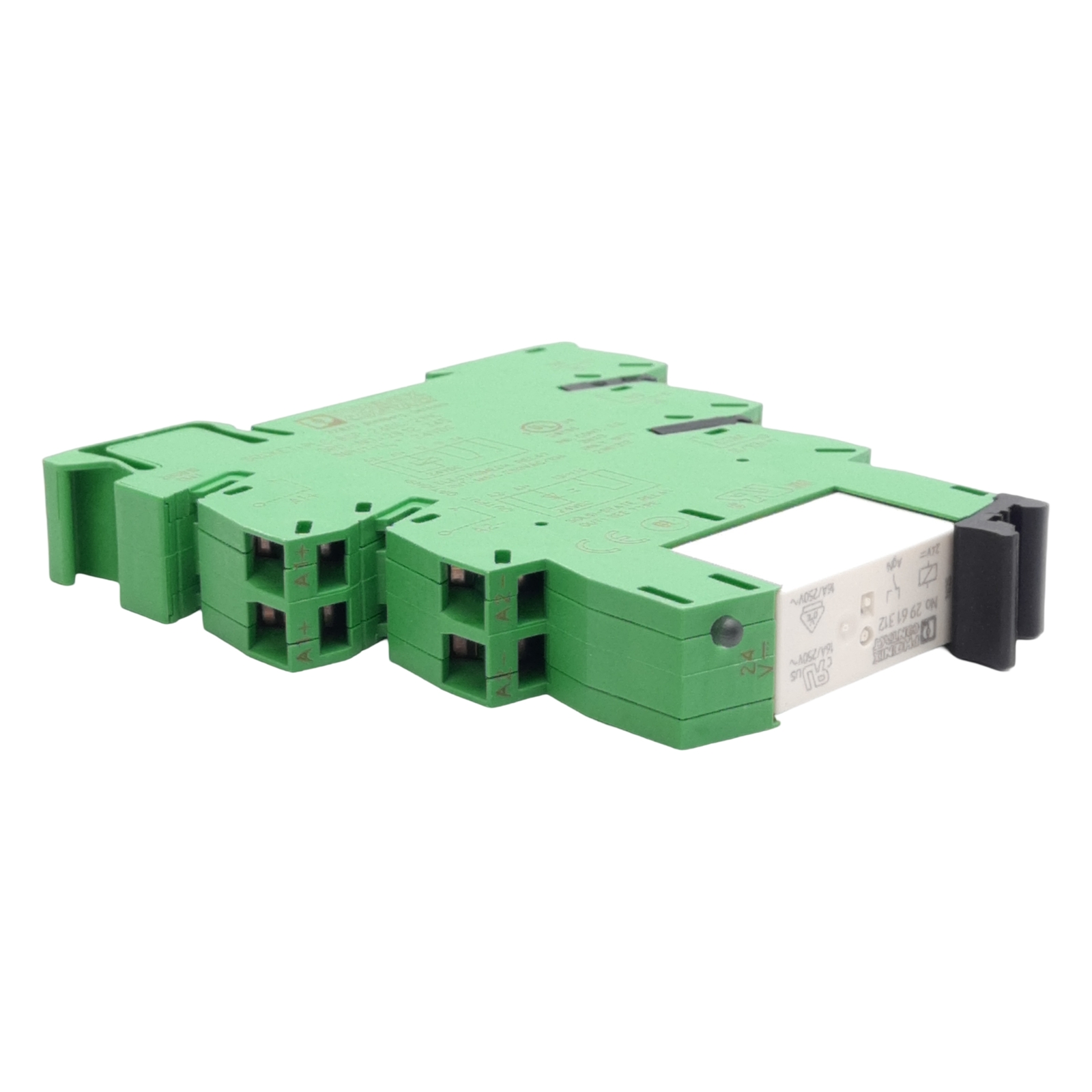 Phoenix Contact 2912277 PLC Relay Module, 250V 10A Contact, 24VDC Coil, DIN Rail